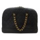 SAC A MAIN DE VOYAGE CHANEL CUIR NOIR MATELASSE 60 CM