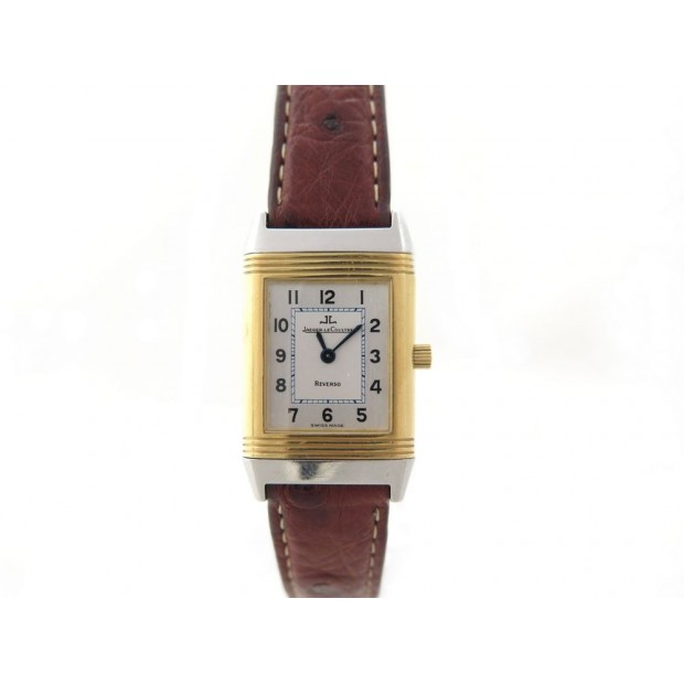 NEUF MONTRE JAEGER LECOULTRE REVERSO LADY 260.5.08 QUARTZ OR & ACIER WATCH 4200€