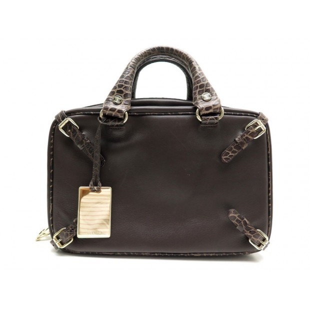 SAC CELINE CUIR MARRON 