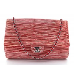NEUF SAC A MAIN CHANEL TIMELESS JUMBO CUIR VERNI 