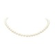 COLLIER DE 57 PERLES NACREES 7 MM TAILLE 47 CM FERMOIR EN OR 18K PEARLS NECKLACE