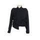 NEUF VESTE COURTE GIVENCHY RICCARDO TISCI EN LAINE NOIRE 38 M BLACK JACKET 1500€