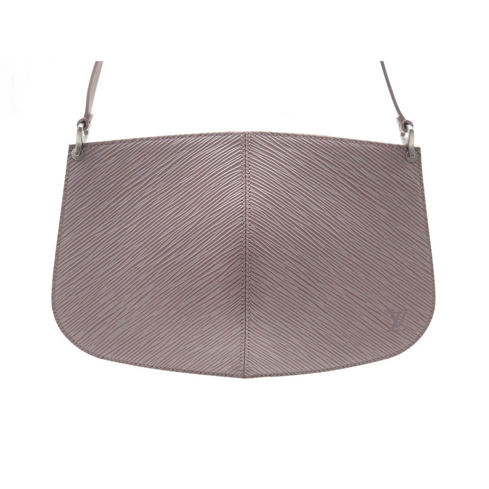 leather demi lune pochette