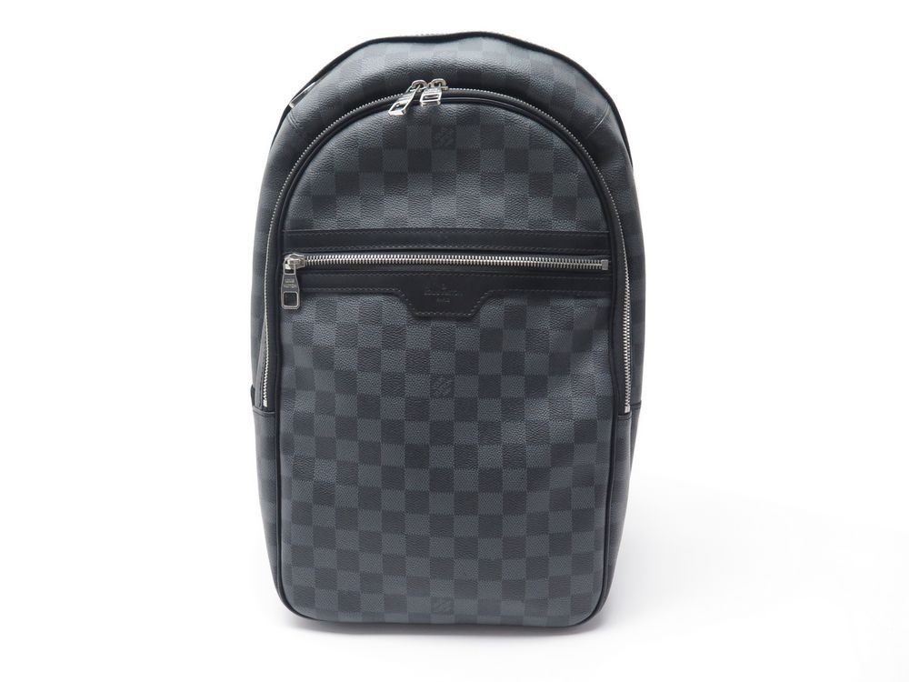 Louis Vuitton Laptop Sleeve Damier Graphite 13 Black/Grey in Toile