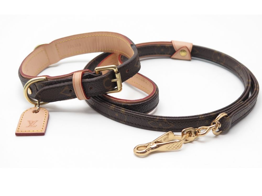 lot laisse collier de chien louis vuitton baxter