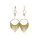 NEUF BOUCLES D'OREILLES AURELIE BIDERMANN A CLIP PENDANTES ANNEAU & CHAINES 650€