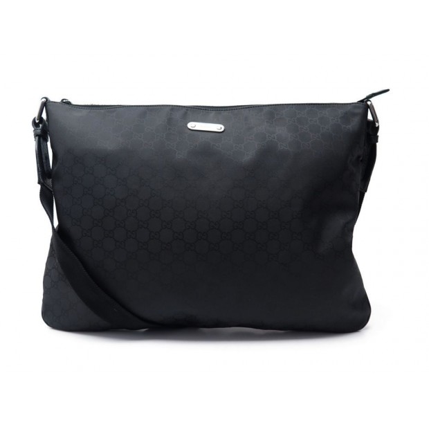 SAC A MAIN GUCCI 190628 MESSENGER 47 CM TOILE MONOGRAMMEE GG NOIR HAND BAG 980