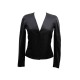 NEUF VESTE HERMES CINTREE T 34 S EN SOIE NOIRE ZIPPE BENT SILK JACKET NEW 2000€