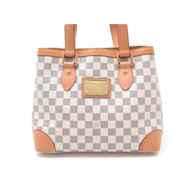 SAC A MAIN LOUIS VUITTON HAMPSTEAD MM TOILE DAMIER AZUR CANVAS PURSE BAG 1600€