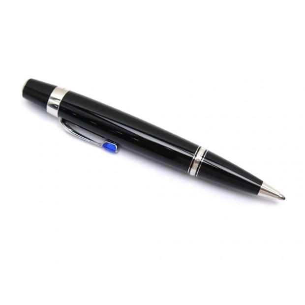 NEUF STYLO BILLE MONTBLANC BOHEME BLEU 5795 RESINE NOIR + ECRIN BALLPOINT 455€