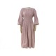 NEUF ROBE HERMES A MANCHES LONGUES TAILLE 34 S EN COTON ROSE COTTON DRESS 1200€
