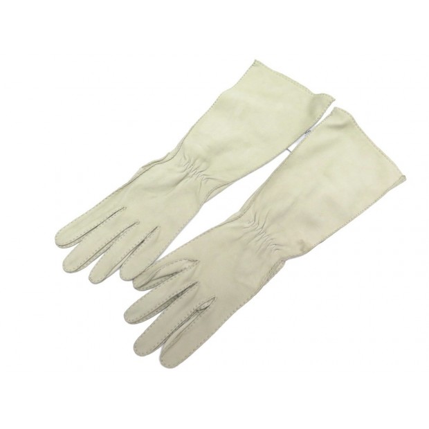 NEUF GANTS HERMES BEIGE 