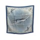 NEUF FOULARD IWC SILVER SPITFIRE THE LONGEST FLIGHT SOIE EDITION LIMITEE SCARF