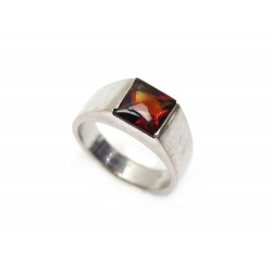 BAGUE CARTIER TANK MM T 58 EN OR GRIS 18K PIERRE CITRINE 12.8 GR GOLD RING 2490€