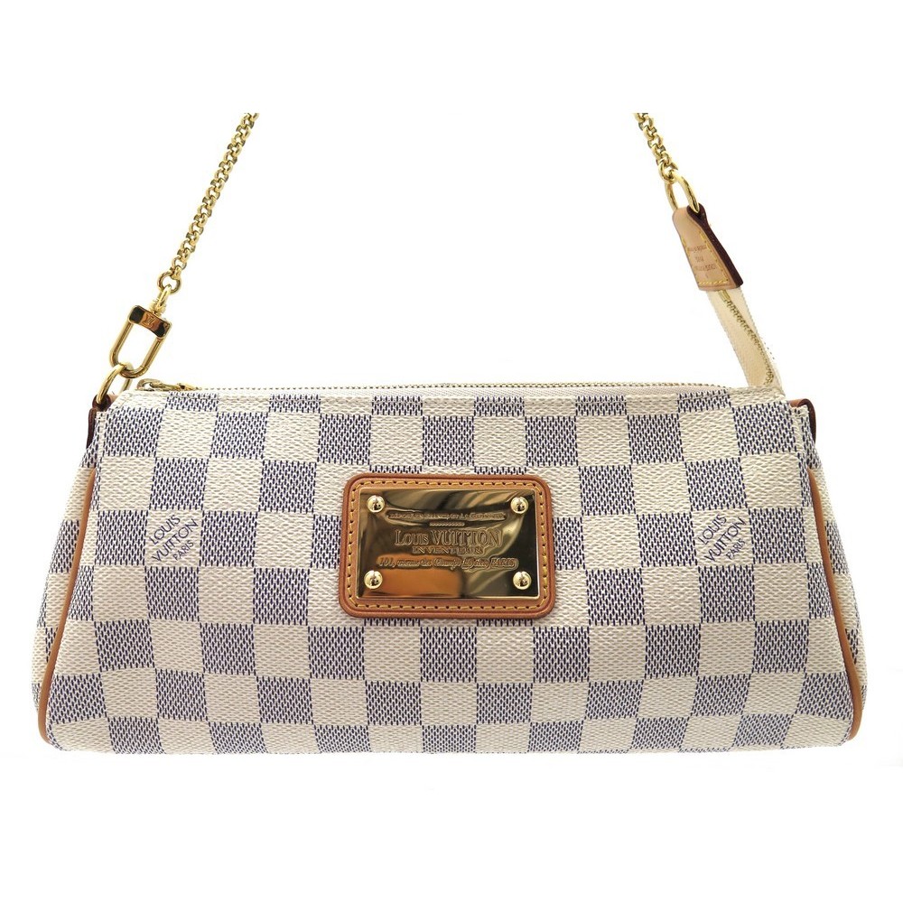 sac a main louis vuitton eva en toile damier azur