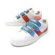 CHAUSSURES FENDI THINK 7E1098 BASKETS 10 44 EN CUIR BLANC LEATHER SNEAKERS 620€
