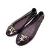 BALLERINES LOUIS VUITTON CUIR VERNI BORDEAUX 