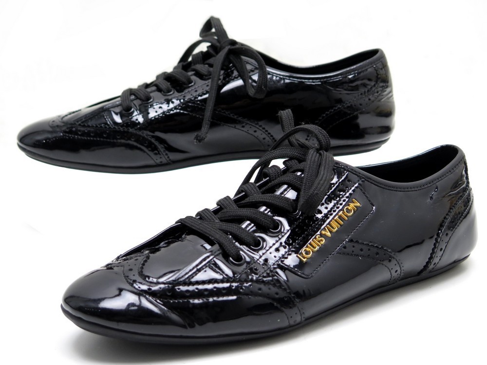 louis vuitton patent leather sneakers