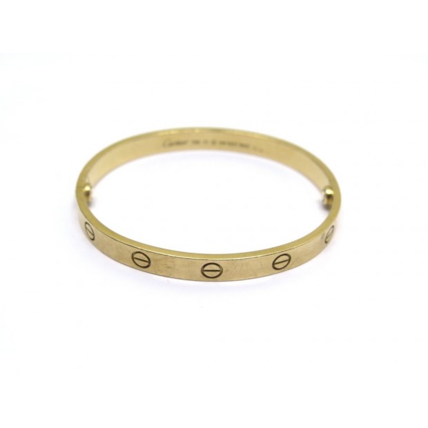 BRACELET CARTIER LOVE B6035517 17CM EN OR JAUNE 18K 32GR ECRIN CERTIFICAT 6300€