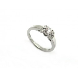 BAGUE CARTIER DIAMANT SOLITAIRE BALLERINE T 50 EN PLATINE CERTIFICAT RING 9575€