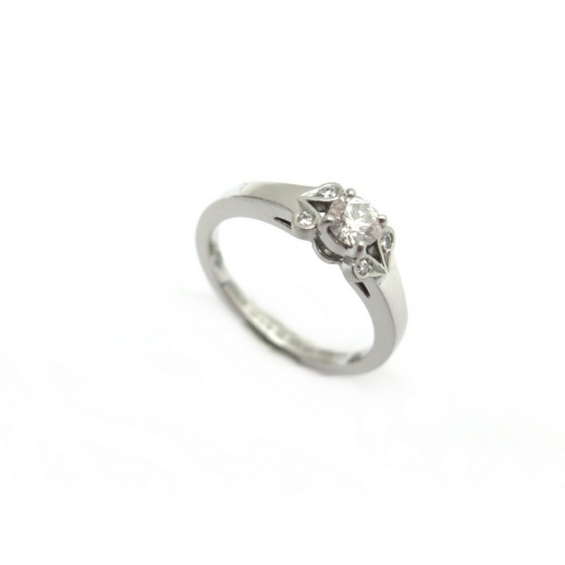 BAGUE CARTIER DIAMANT SOLITAIRE BALLERINE T 50 EN PLATINE CERTIFICAT RING 9575€