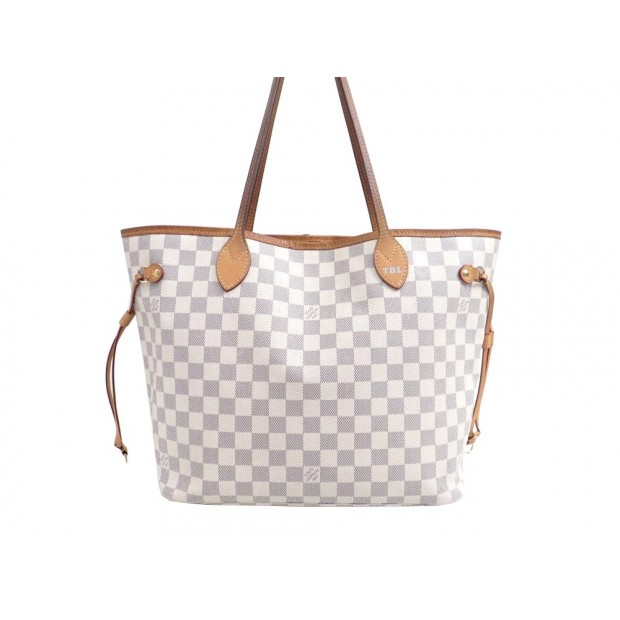 SAC A MAIN LOUIS VUITTON NEVERFULL TOILE DAMIER AZUR MM - Cornerluxe