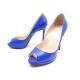 CHAUSSURES CHRISTIAN LOUBOUTIN YOLANDA 120 KID ESCARPINS 39.5 EN CUIR BLEU 645€