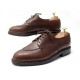 CHAUSSURES JM WESTON 598 DERBY DEMI CHASSE 7E 41 EN CUIR MARRON EMBAUCHOIRS 750€