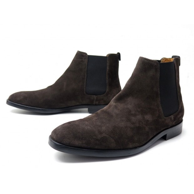 CHAUSSURES PS BY PAUL SMITH BOTTINES GERALD CHELSEA 7.5 41.5 SUEDE BOOTS 280€