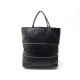 SAC A MAIN LONGCHAMP CABAS 2.0 35CM EN CUIR NOIR EXTENSIBLE HAND BAG PURSE 520€