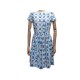 NEUF ROBE PRADA T 40 IT 36 FR S COTON BLEU BLANC CARREAUX DE FAIENCE DRESS 980€