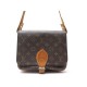 VINTAGE SAC A MAIN LOUIS VUITTON CARTOUCHIERE MM EN TOILE MONOGRAM 