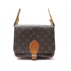 VINTAGE SAC A MAIN LOUIS VUITTON CARTOUCHIERE MM EN TOILE MONOGRAM 