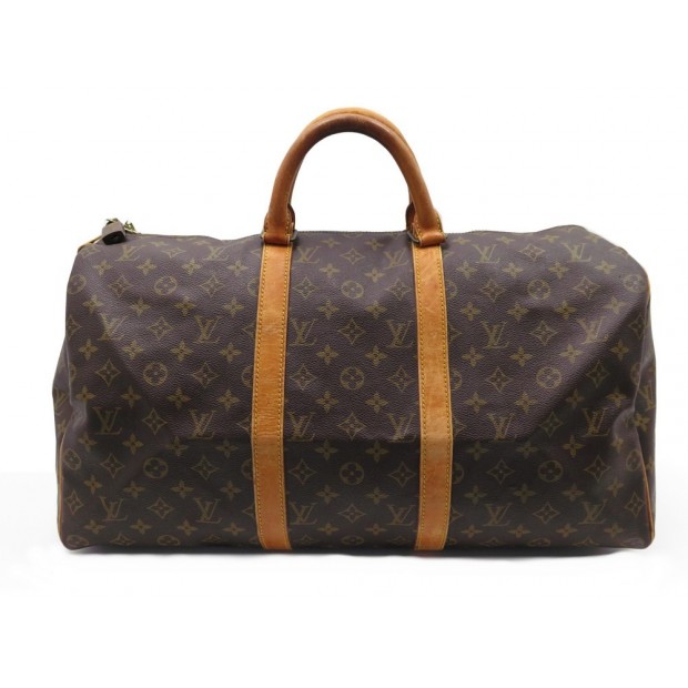 SAC DE VOYAGE A MAIN LOUIS VUITTON KEEPALL 50 TOILE MONOGRAM LV TRAVEL BAG 1060€