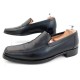 CHAUSSURES HERMES MOCASSINS 41 CUIR NOIR HOMME LOAFER BLACK LEATHER SHOES 600€