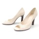 NEUF CHAUSSURES CELINE PERFY SUNFLOWER ESCARPINS 37 CUIR BEIGE COURT SHOES 580€