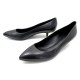 NEUF CHAUSSURES BOTTEGA VENETA ESCARPINS 39 IT 40 FR CUIR NOIR COURT SHOES 480