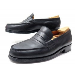 CHAUSSURES JM WESTON MOCASSINS 180 7.5E 41.5 42 EN CUIR VEAU NOIR SHOE 695€