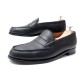 CHAUSSURES JM WESTON MOCASSINS 180 10.5E 45 LARGE CUIR GRAINE NOIR 610 