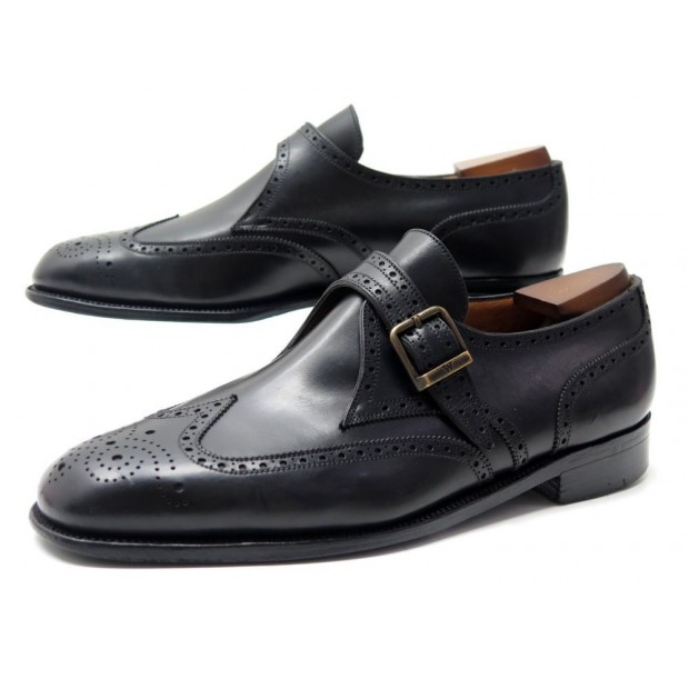 CHAUSSURES JM WESTON 533 9C 43 MOCASSINS A BOUCLE NOIR + EMBAUCHOIRS SHOES 835€