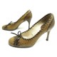 CHAUSSURES CHRISTIAN DIOR ETHNIK ESCARPINS 37 EN CUIR PYTHON & LEZARD SHOES 690€