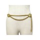 VINTAGE CEINTURE CHANEL CHAINE MEDAILLON T 65 A 85 METAL DORE GOLDEN BELT 1200€