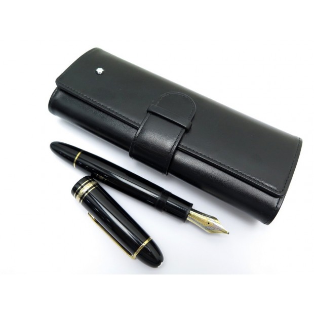 STYLO A PLUME MONTBLANC MEISTERSTUCK 149 NOIR OR 18K ETUI TRAVELER 147 PEN 975€