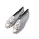 NEUF CHAUSSURES CHANEL BALLERINES G32482 41.5 CAMELIA CUIR VERNI FLAT SHOES 750€