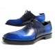 NEUF CHAUSSURES BERLUTI ALESSANDRO EDGE RICHELIEU 9 43 EN CUIR PATINE BLEU 1810€