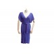 NEUF ROBE TUNIQUE HERMES TAILLE UNIQUE BLEU COBALT VISCOSE CEINTURE DRESS 1800€