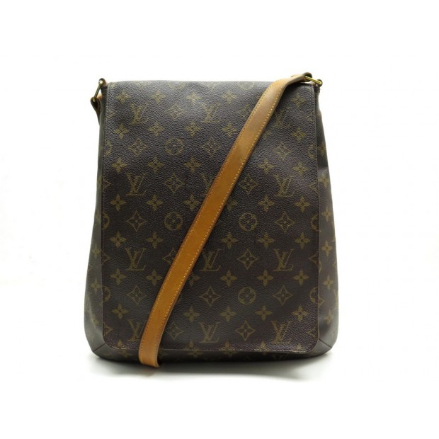 Sac à main Louis Vuitton Salsa en toile monogram marron et cuir