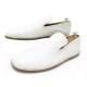 NEUF CHAUSSURES CELINE 41 MOCASSINS EN CUIR BLANC LEATHER LOAFERS SHOES 590€