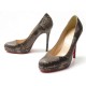 NEUF CHAUSSURES CHRISTIAN LOUBOUTIN NEW SIMPLE ESCARPINS 36.5 CUIR PYTHON 1295€