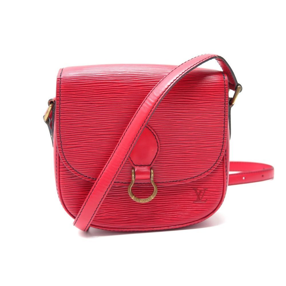 Louis Vuitton Red Epi Leather St. Cloud PM Crossbody Bag with epi